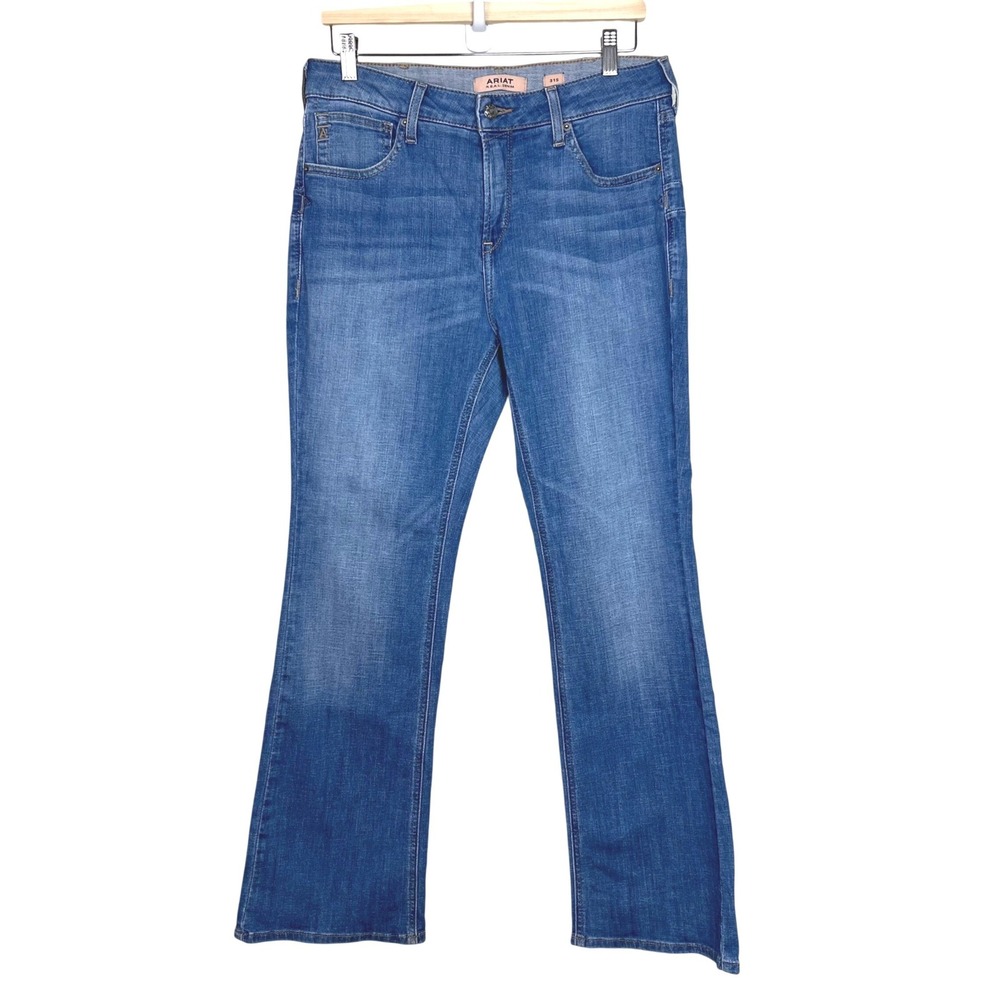 Ariat REAL Denim Cassandra High Rise Bootcut Jeans Light/Medium Wash 31S Short
